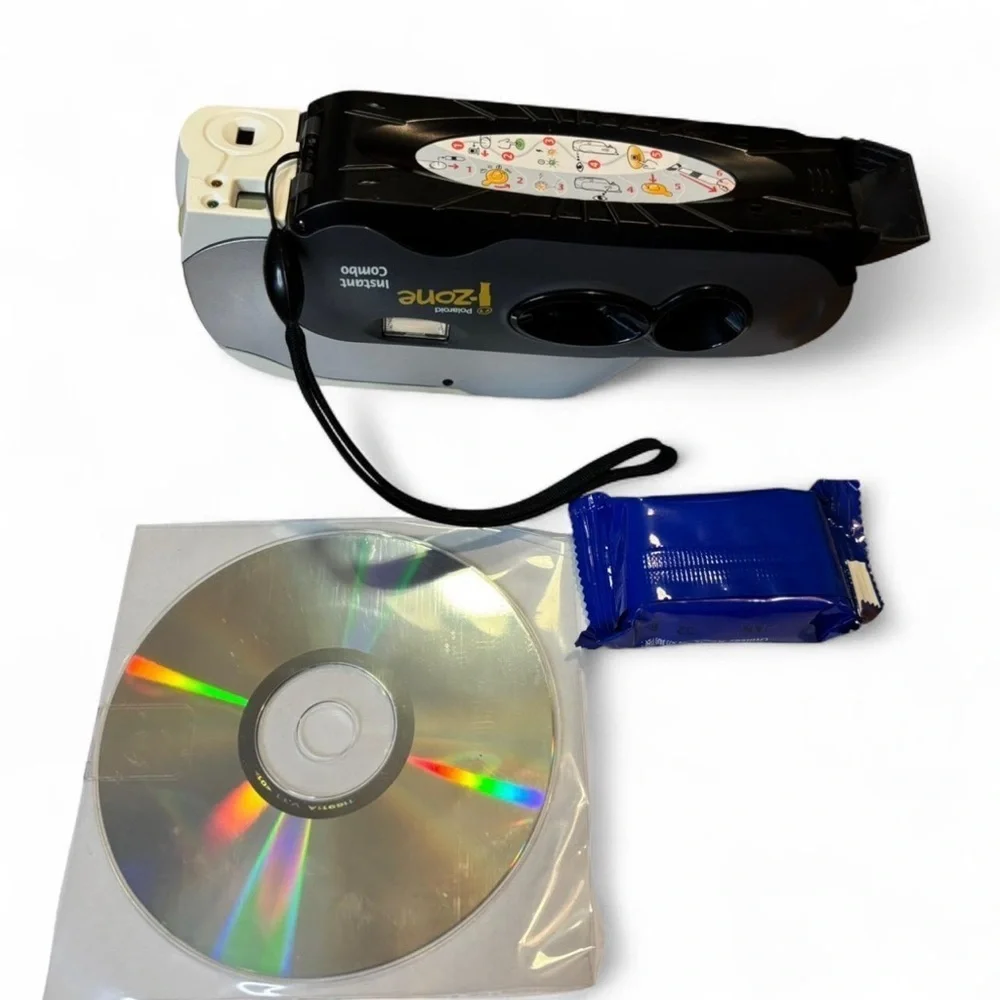 VTG y2k Polaroid i-Zone Instant Combo Camera Film ArcSoft CD NEW Open Box